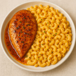 Honey Garlic Chicken Mac and Cheese